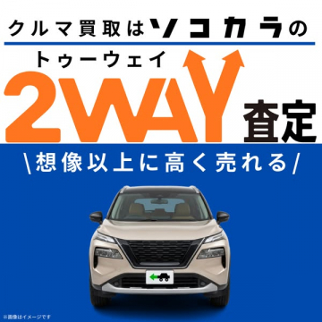 ソコカラのクルマ買取 2WAY査定
