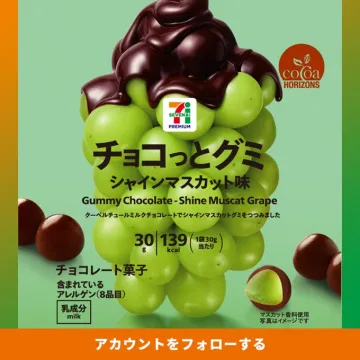 セブンプレミアム チョコっとグミ シャインマスカット味