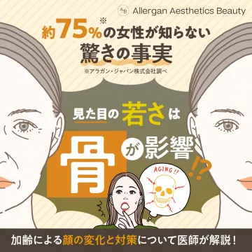 アラガン・ジャパン提供 加齢による顔の変化と対策解説