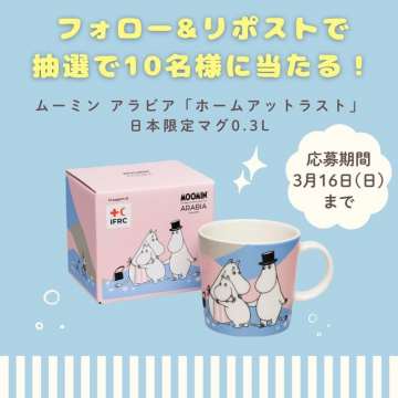ムーミン アラビア「ホームアットラスト」日本限定マグ 0.3L