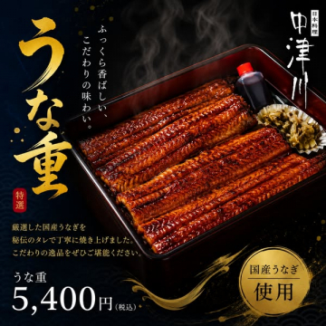 特選うな重（国産うなぎ使用）