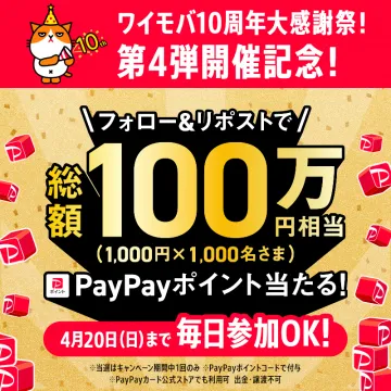 ワイモバ10周年記念PayPayポイントキャンペーン