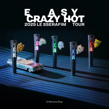 2025 LE SSERAFIM TOUR「EASY / CRAZY HOT」オフィシャルライトスティック＆グッズ