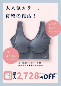 VIAGE ビューティアップナイトブラ 大人気カラー復刻キャンペーン