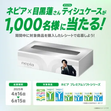 ネピア×目黒蓮 ティシュケース プレゼントキャンペーン