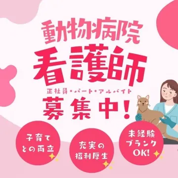 動物病院の看護師スタッフ募集（正社員・パート・アルバイト対応）
