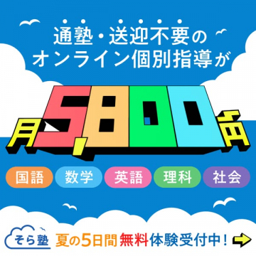 そら塾｜通塾不要のオンライン個別指導サービス