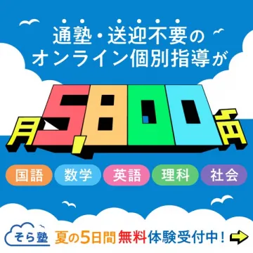 そら塾｜通塾不要のオンライン個別指導サービス