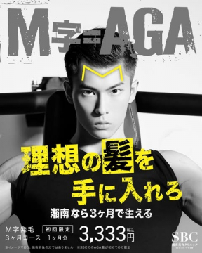 M字型AGA治療による発毛プラン