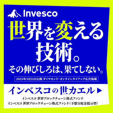 インベスコ世界ブロックチェーン株式ファンド広告プロモーション