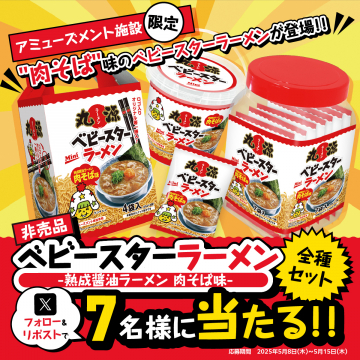 非売品 肉そば味ベビースターラーメン全種セット プレゼントキャンペーン