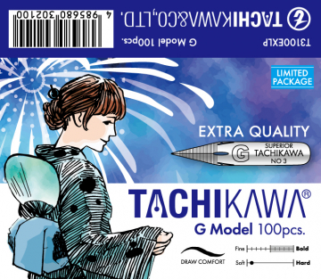 TACHIKAWA Gペン 限定パッケージ（花火×浴衣イラスト）100本セット