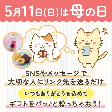 母の日リンク送り猫ギフト案