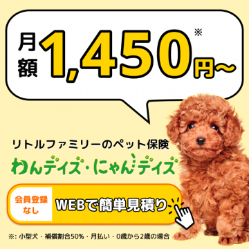リトルファミリーのペット保険「わんデイズ・にゃんデイズ」
