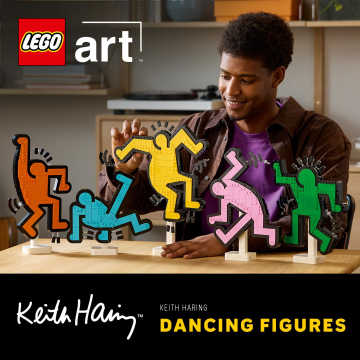LEGOアート キース・ヘリング ダンシング・フィギュア