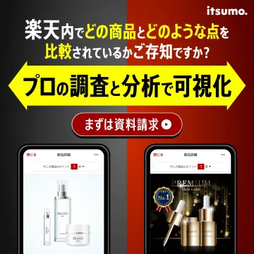 楽天内競合商品の調査・分析可視化サービス