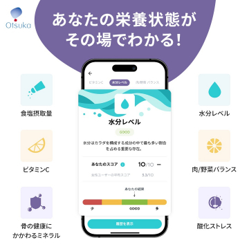 栄養状態を可視化する健康管理アプリ