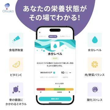 栄養状態を可視化する健康管理アプリ