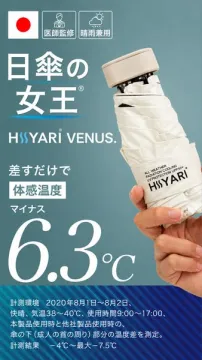 日傘の女王（携帯冷却遮熱折りたたみ日傘）