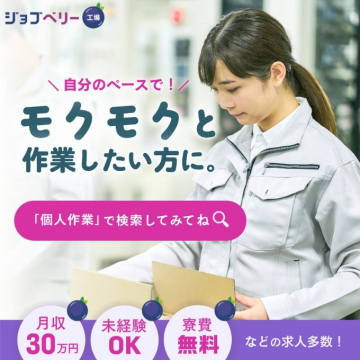 モクモクと作業したい方に向けた求人案内（個人作業）