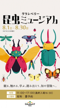 グランベリーパーク 昆虫ミュージアム展示イベント