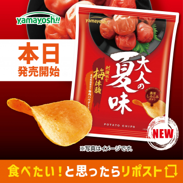 yamayosh!! 大人の夏の味 梅肉ポテトチップス