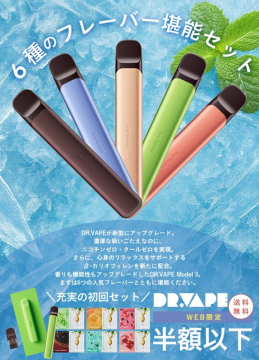 DR.VAPE 6種のフレーバー搭載セット