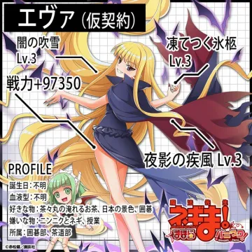 魔法先生ネギま！キャラクター「エヴァ」バトルプロフィール紹介バナー