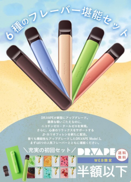 DR.VAPE WEB限定 初回セット（6種フレーバー搭載・半額以下キャンペーン）