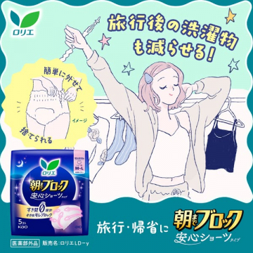 旅行・帰省向け 使い捨て安心ショーツ
