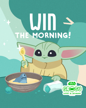 スター・ウォーズ グローグー「WIN THE MORNING!」プロモーション