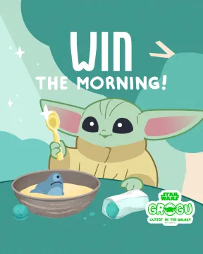 スター・ウォーズ グローグー「WIN THE MORNING!」プロモーション