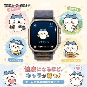 キャラ育成型健康管理アプリ