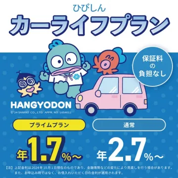 ひびしん カーライフローン（低金利プラン）