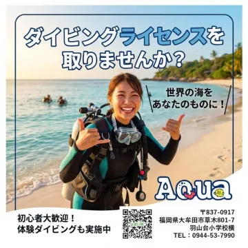 ダイビングライセンス取得と体験講習