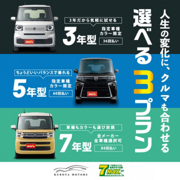 ライフ変化対応・3年5年7年プラン