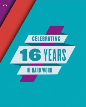16周年記念・継続努力への感謝メッセージバナー
