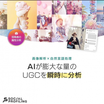 AIによるUGCの画像・テキスト属性自動分析ツール