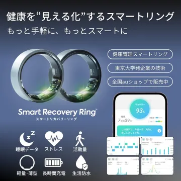 健康を“見える化”するスマートリング Smart Recovery Ring