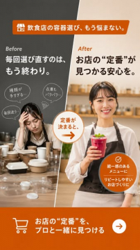 飲食店向け容器選定サポートサービス