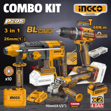 INGCO 電動工具コンボキット P20Sシリーズ