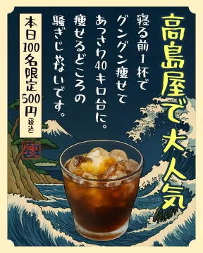 高島屋で大人気のダイエットドリンク