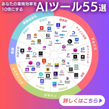 あなたの業務効率を10倍にするAIツール55選