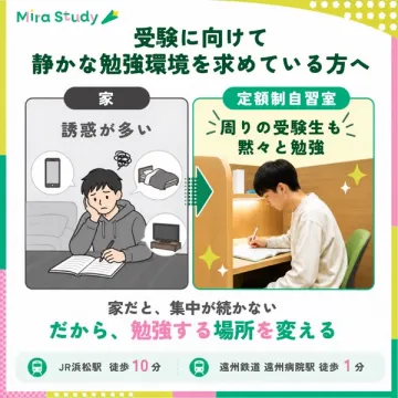 受験生のための定額制自習室