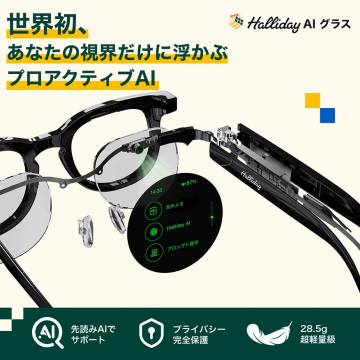 Halliday AI グラス：視界に浮かぶプロアクティブAI体験