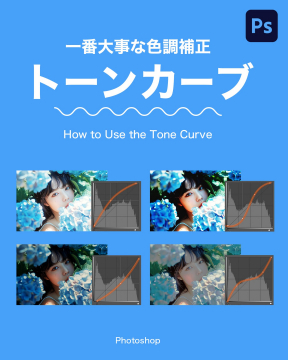 Photoshopで学ぶ一番大事な色調補正トーンカーブの使い方