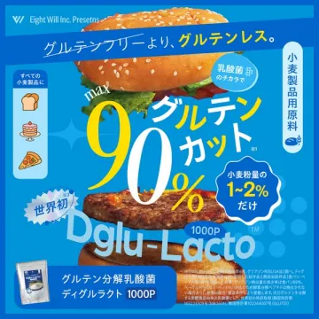 小麦製品向けグルテン削減原料