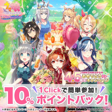 ウマ娘プリティーダービー4.5周年キャンペーン
