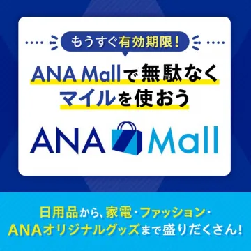ANA Mallでマイルを無駄なく使う（マイル消化のためのANA公式通販促進）