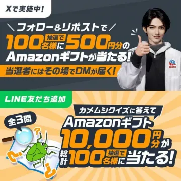 XとLINE参加型Amazonギフト抽選キャンペーン